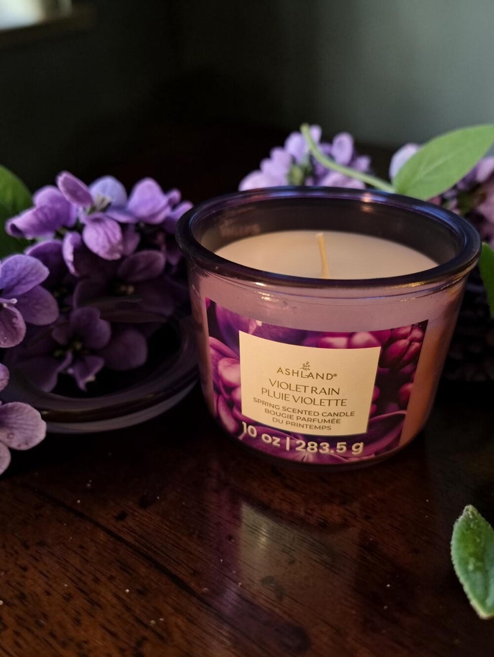 Violet Rain Scented Candle                10 Oz.